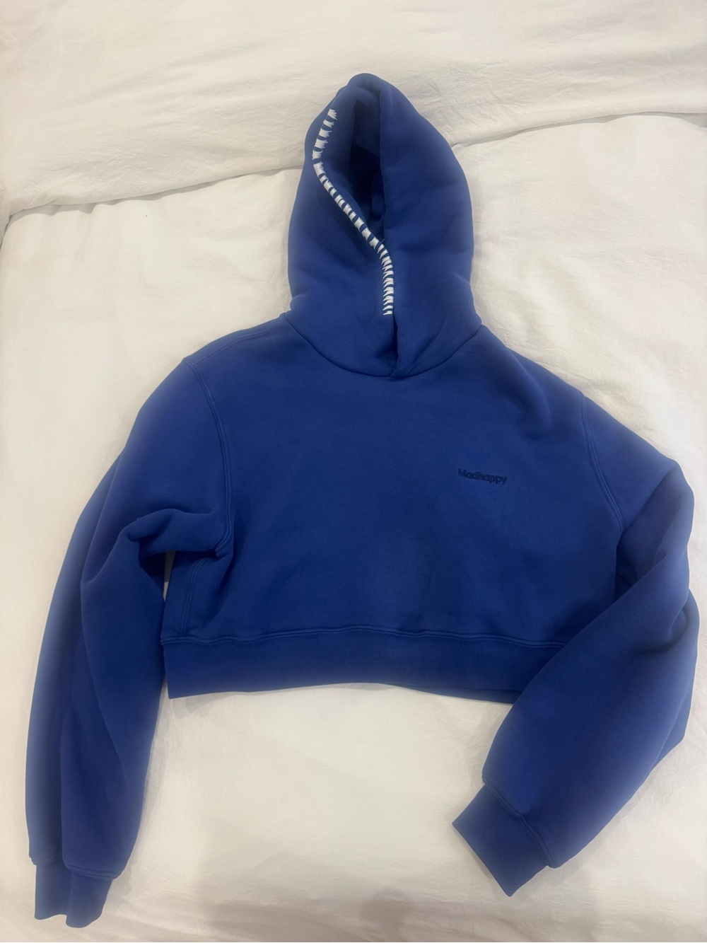 Madhappy Blue Cropped Hoodie